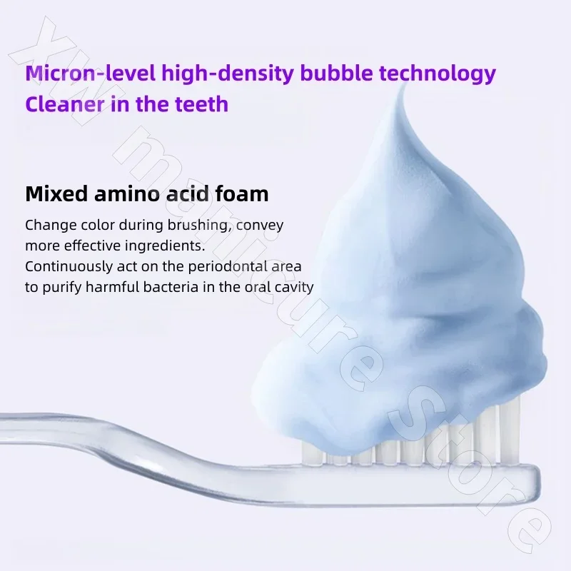 معجون أسنان BOP ببتيد مضاد للبكتيريا وإزالة البقع وتذويب البقع ونغمة إصلاح الطازجة والأصفر 100 جرام #3