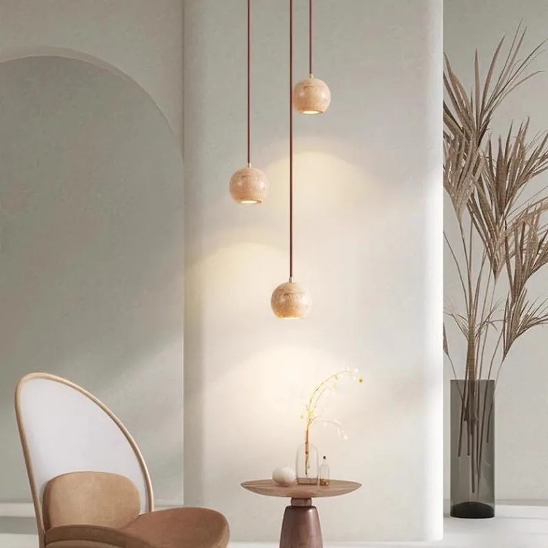 

Минималистичный и персонализированный подвесной светильник в стиле ретро с желтым пещерным камнем, барная стойка для ресторана, прикроватный подвесной светильник для спальни