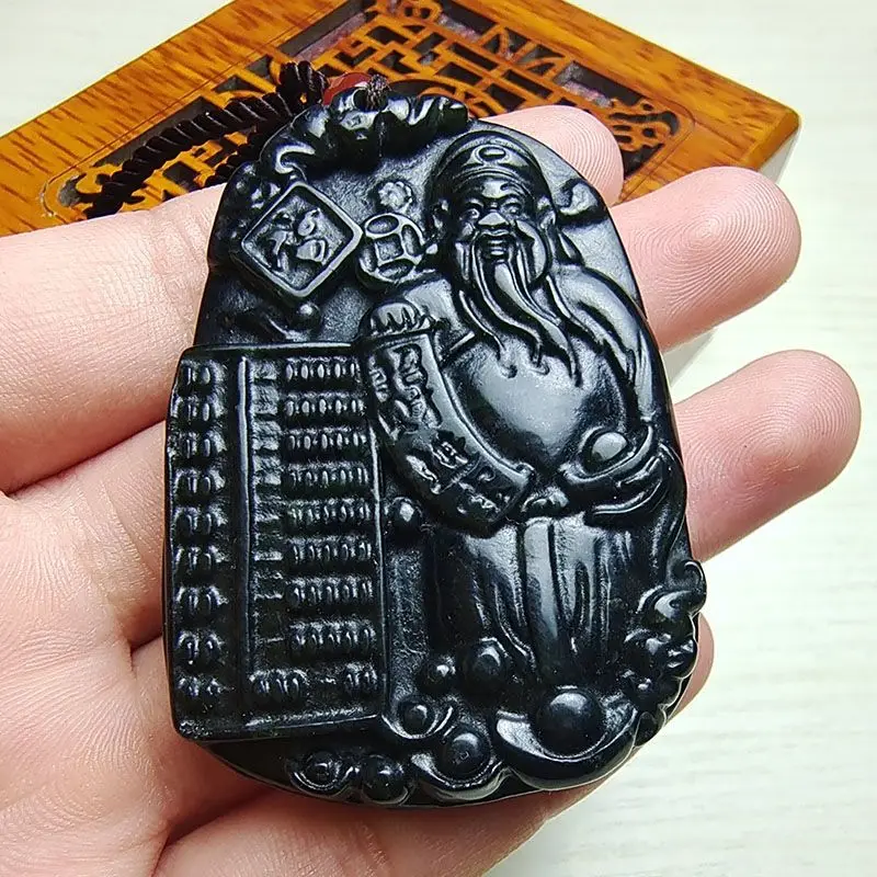 Medicine Wang Shi God of Wealth Pendant God of Wealth Necklace Strong Magnetic Lucky Treasure Pendant Transshipment.