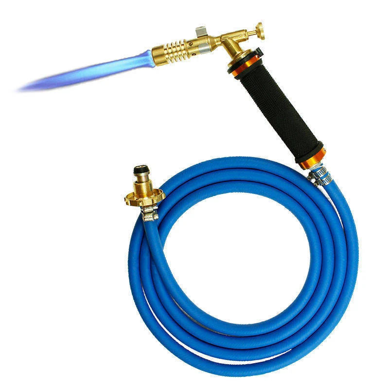2.5m Flame Welding Torch Copper Aluminum Soldering Tool Liquefied Propane Gas Torch For Precious Metal Melting Gas Torch Blower