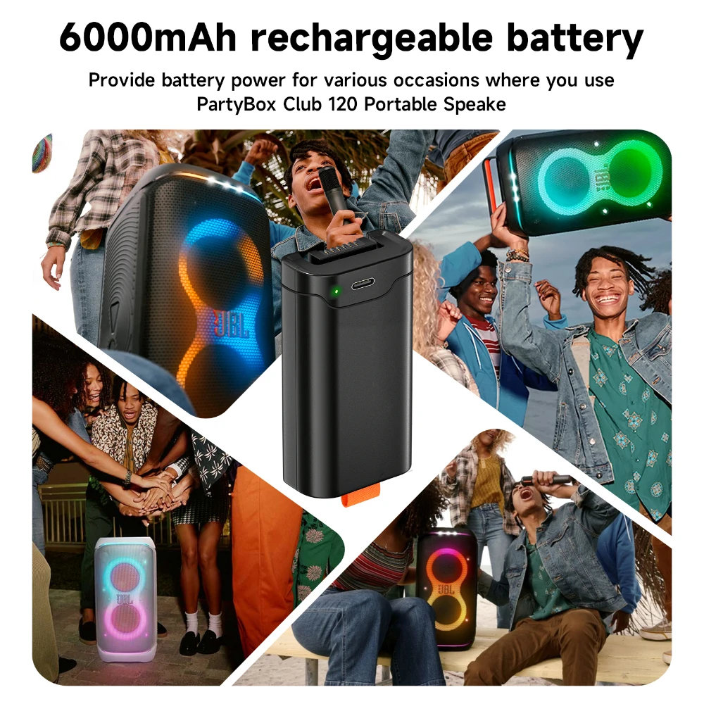 Batteria PALO per altoparlante portatile JBL Partybox Club 120 Batteria JBL 200 Batteria sostitutiva