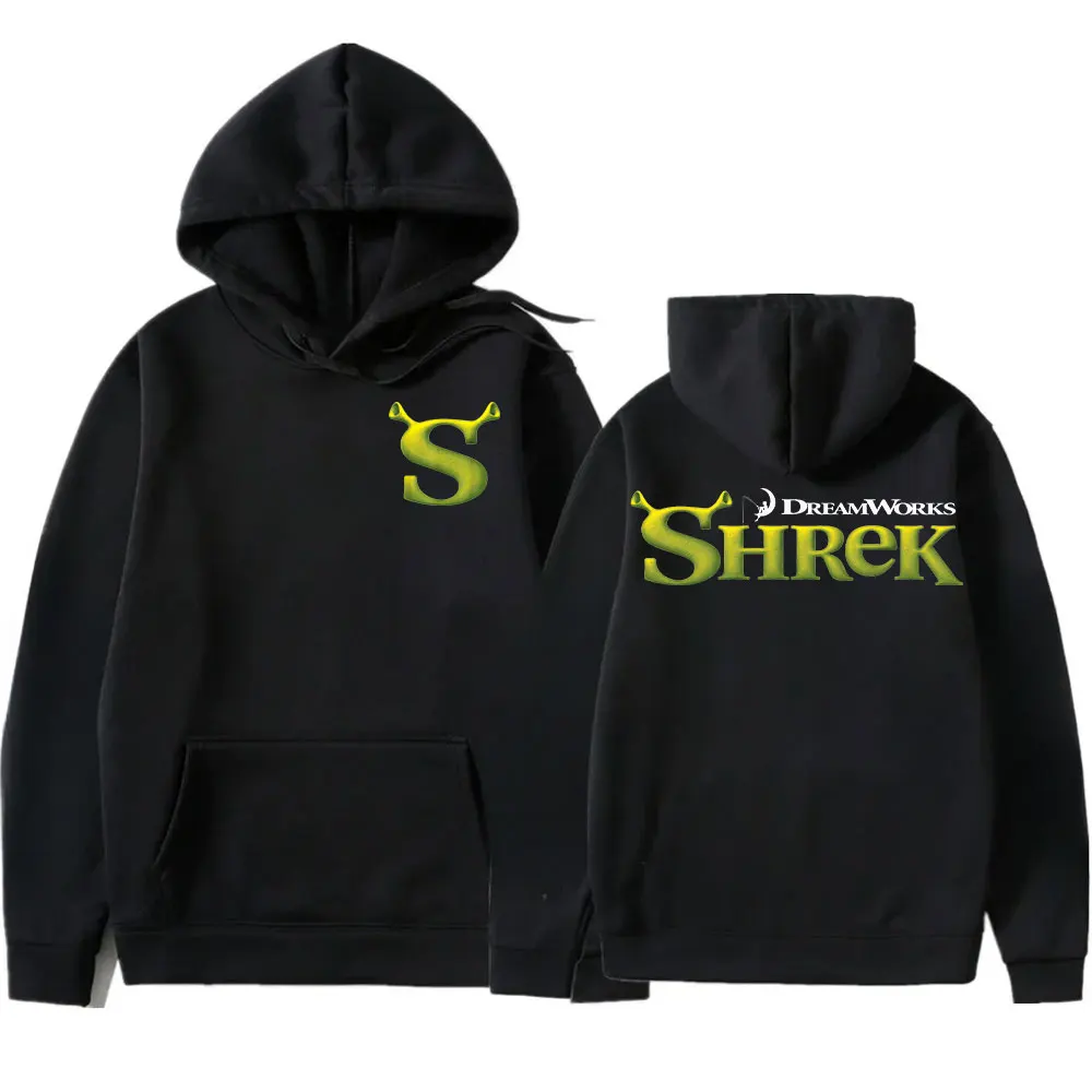 Shrek Graphic Unisex Hoodie Animated Film Hoodie Gothic Fashion Hooded Sweatshirts Vintage Casual Oversized Pullovers Streetwear