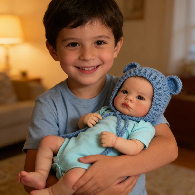 Wholesale 49CM Reborn Doll Kits Silicone Baby Doll Realistic Reborn Cheap Realistic Reborn Silicone Dolls for Girls 18 Inch