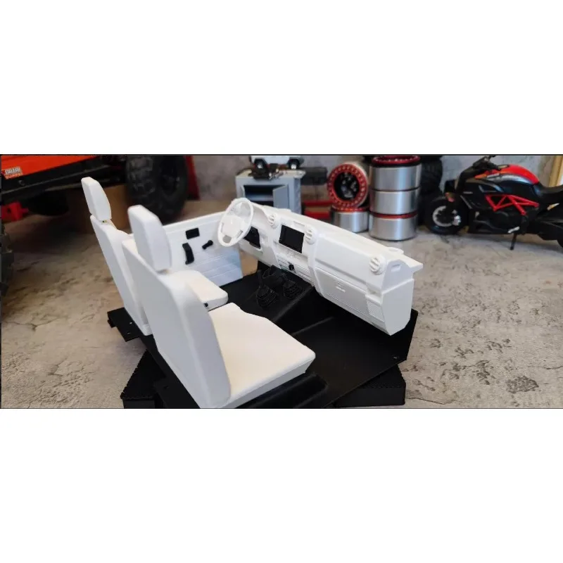 Scale Interior Parts For KB LC70 RC Body,Realistic Cabin Details,Bolt-On For BR/RCRUN Chassis,DIY Installation For Other Chassis