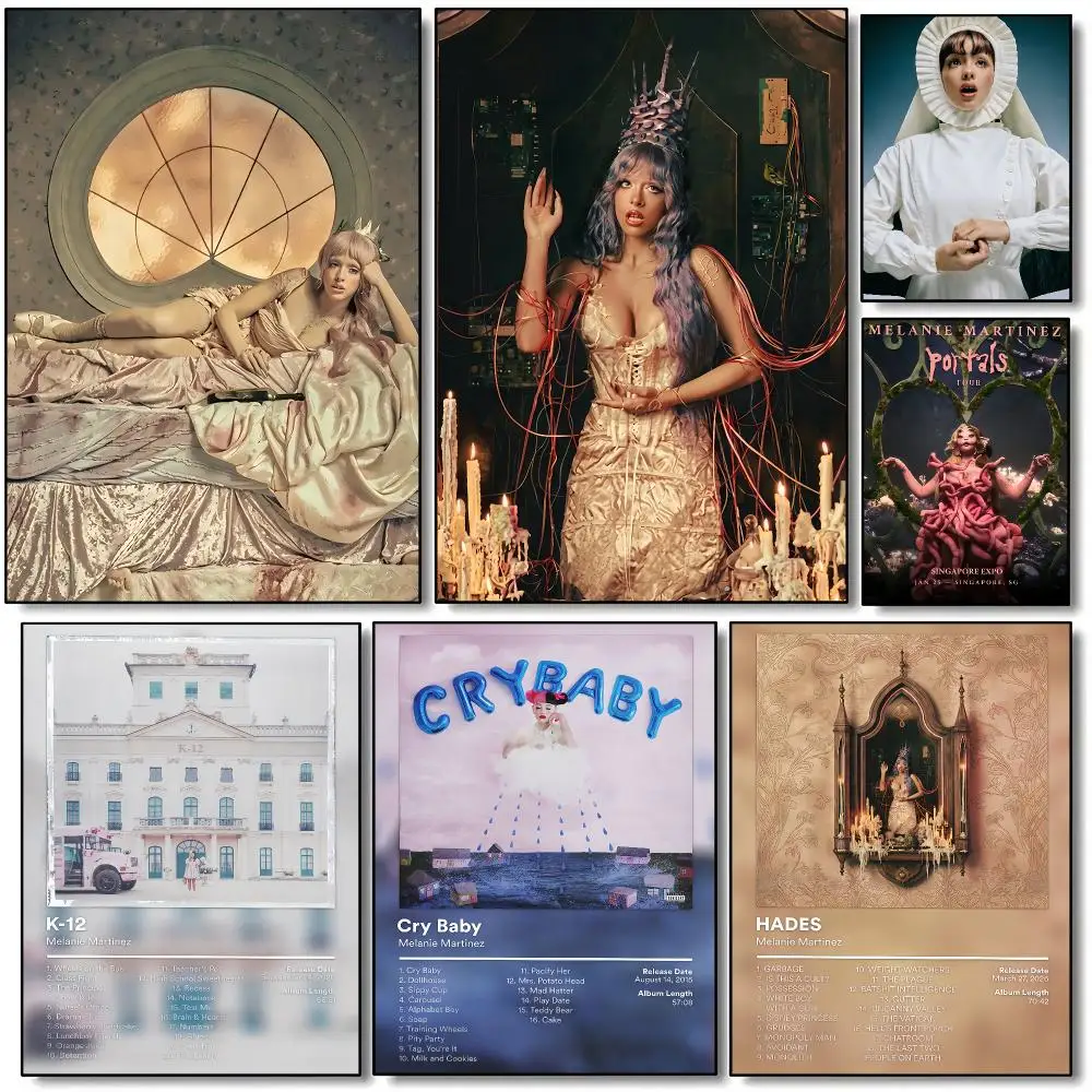 Singer Melanie Martinez Hades 2026 Poster HD Wall Art Aesthetic Home Decor for Living Room Bedroom Café Office Stylish Gift