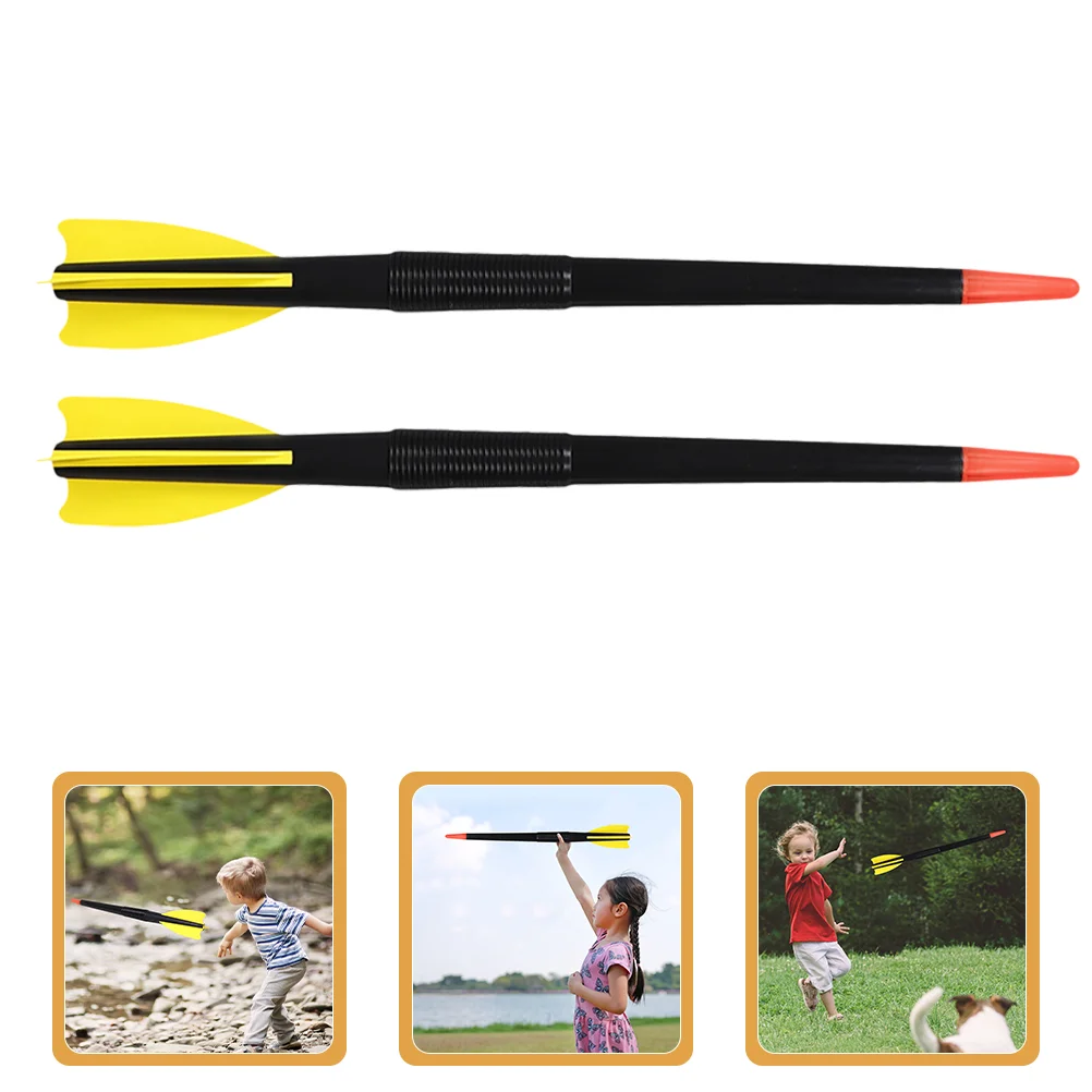 학교 스포츠 던지기 연습을위한 2 Pcs 어린이 플라스틱 Javelin 보드 브래킷 야외 팔찌 경쟁