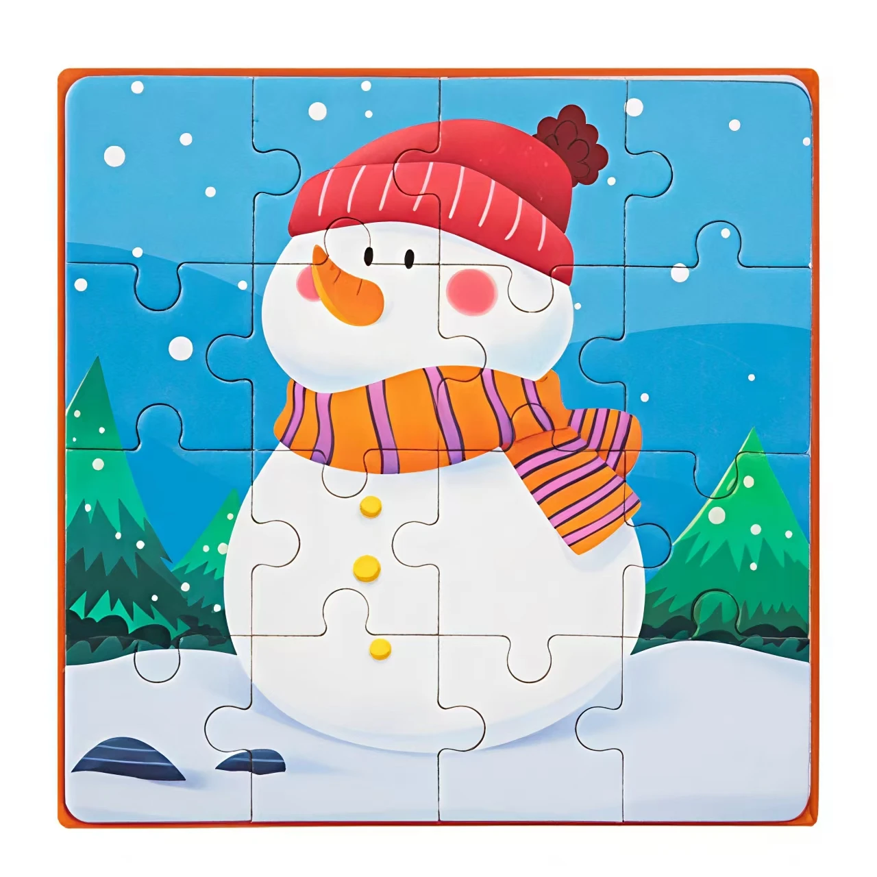 

Christmas Magnetic Puzzle Educational Toy with Strong Adsorption English Learning & Focus Training for Gifts