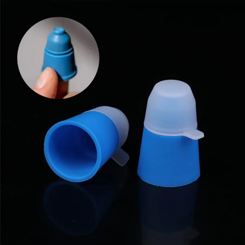 

1 шт., инструмент для ухода за глазами, силиконовый аппликатор для капель, синяя многоразовая направляющая для капельницы для глаз, помощник для капель, инструмент для капель