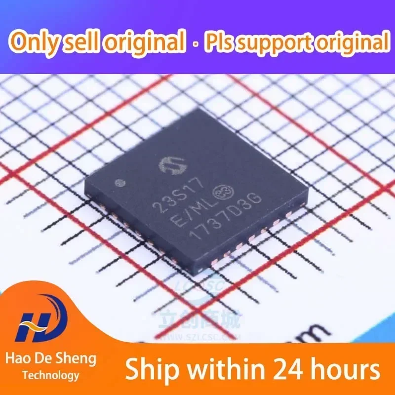 10PCS/LOT MCP23S17-E/ML MCP23S17E/ML QFN28 New Original In Stock Active Components