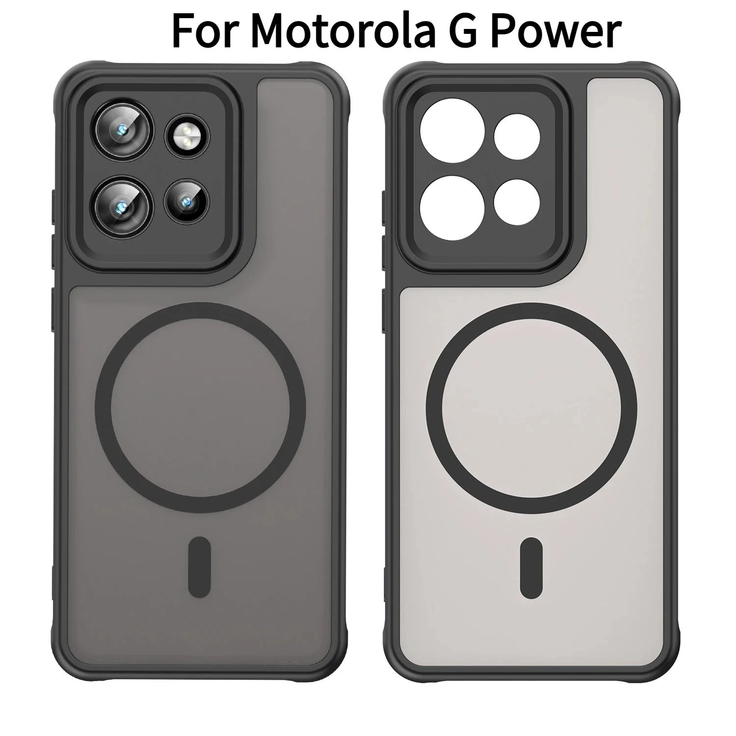 

Прозрачный матовый чехол с защитой от царапин для Magsafe для Motorola G Power Play Edge 70 50 60 Neo Pro X70 Air G57, защитный чехол для беспроводной зарядки