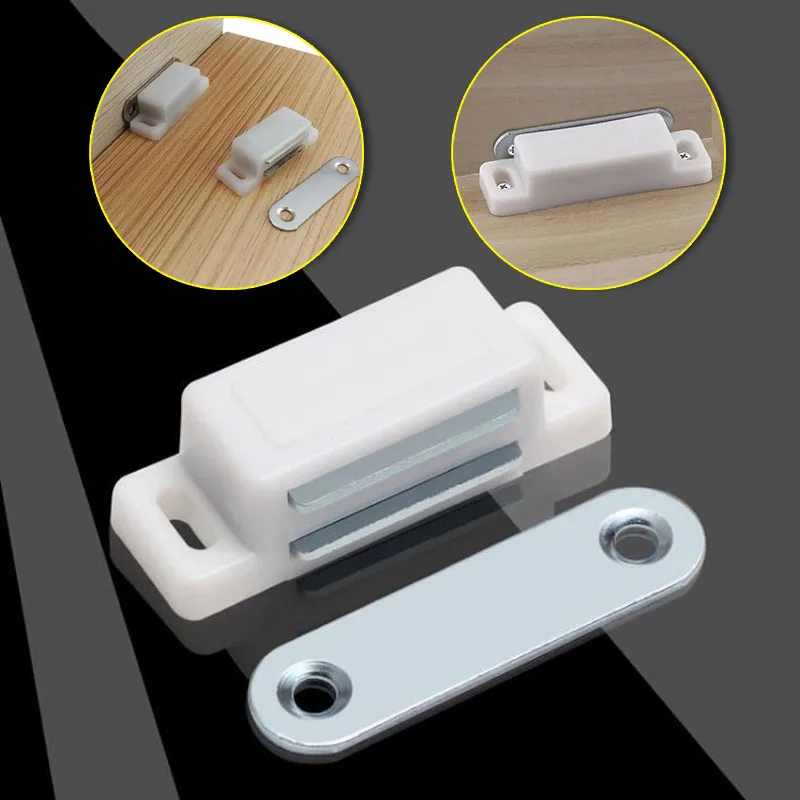 Cabinet door magnetic lock, Suitable for cabinet doors, shoe cabinet doors, wardrobe doors, wall mounted magnetic lock
