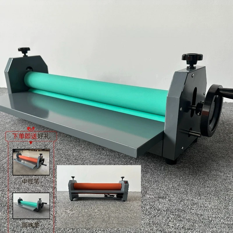 Hand crank laminating machine, graphic advertising film passing machine, laminating machine, film laminating machine