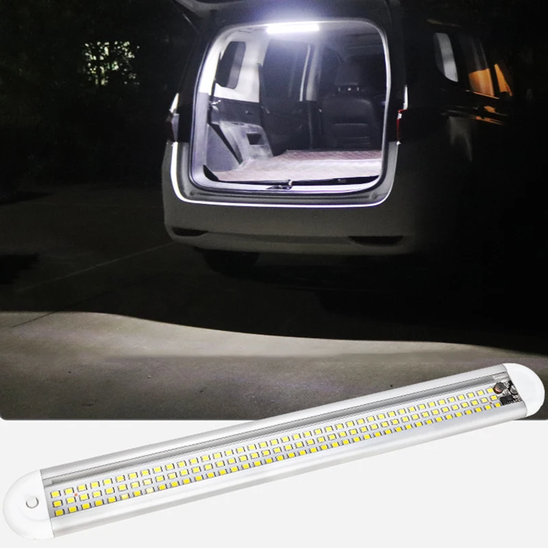 1PC/2PCS 12V 24V  Vehicle Compartment Light Cab LED Reading Light Aluminum Shell Interior Light For Van Lorry Truck RV Camper