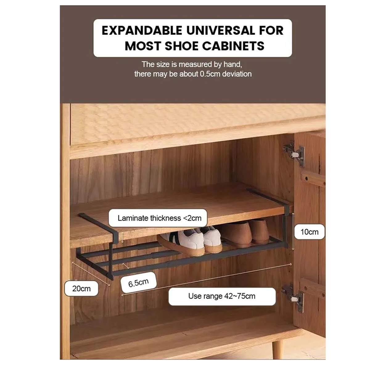 Hot sale Shoe Rack Retractable Shoe Cabinet Layered Partition Holders Home Neatening Storage Rack Portable Space-Saving B