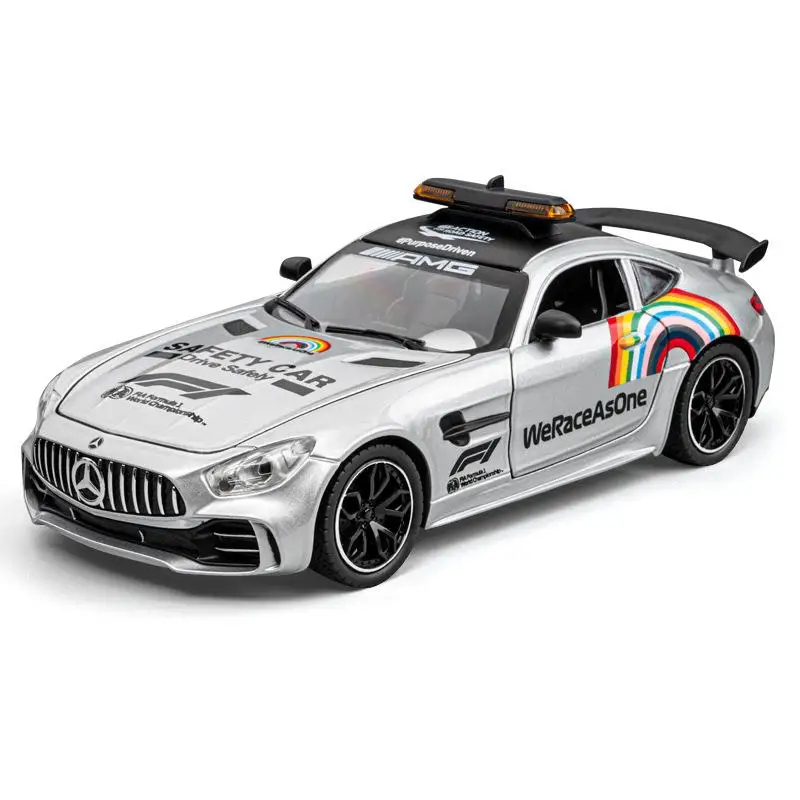f1-safety-car-alloy-model-sound-and-light-boys-toy-fine-event-gift-creative-gift-box-set-silver-color-other-gifts