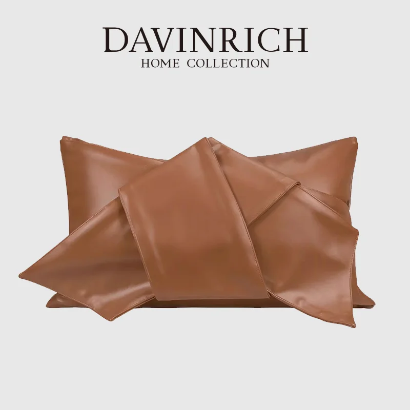 

DAVINRICH Distinctly Design Bowknot Decorative Cushion Cover Beautiful Luxury Handmade Pillow Case Contemporary Interior Scheme