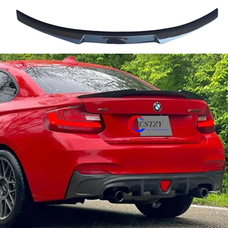 For BMW F22 Spoiler Performance Glossy Black Spoiler Lips 2 Series F22 Coupe & F87 M2 220i M235i 228i 2014 - UP M4 style