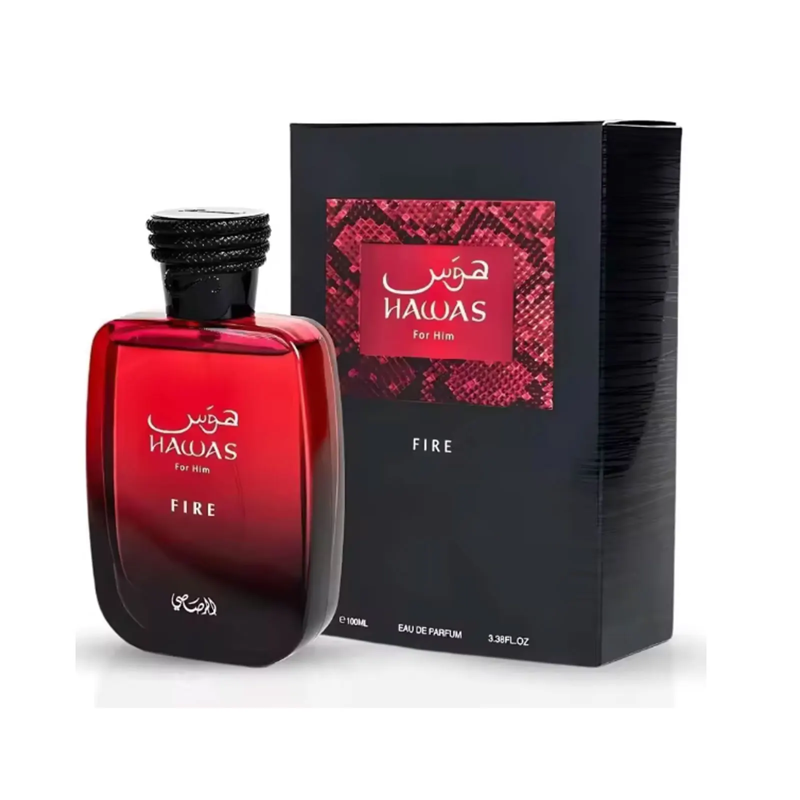 RASASI Hawas Fire Eau De Parfum Spray 100 مل (3.4 أونصة) - عطر عربي جريئة تدوم طويلاً للرجال مع جوهر ناري #4