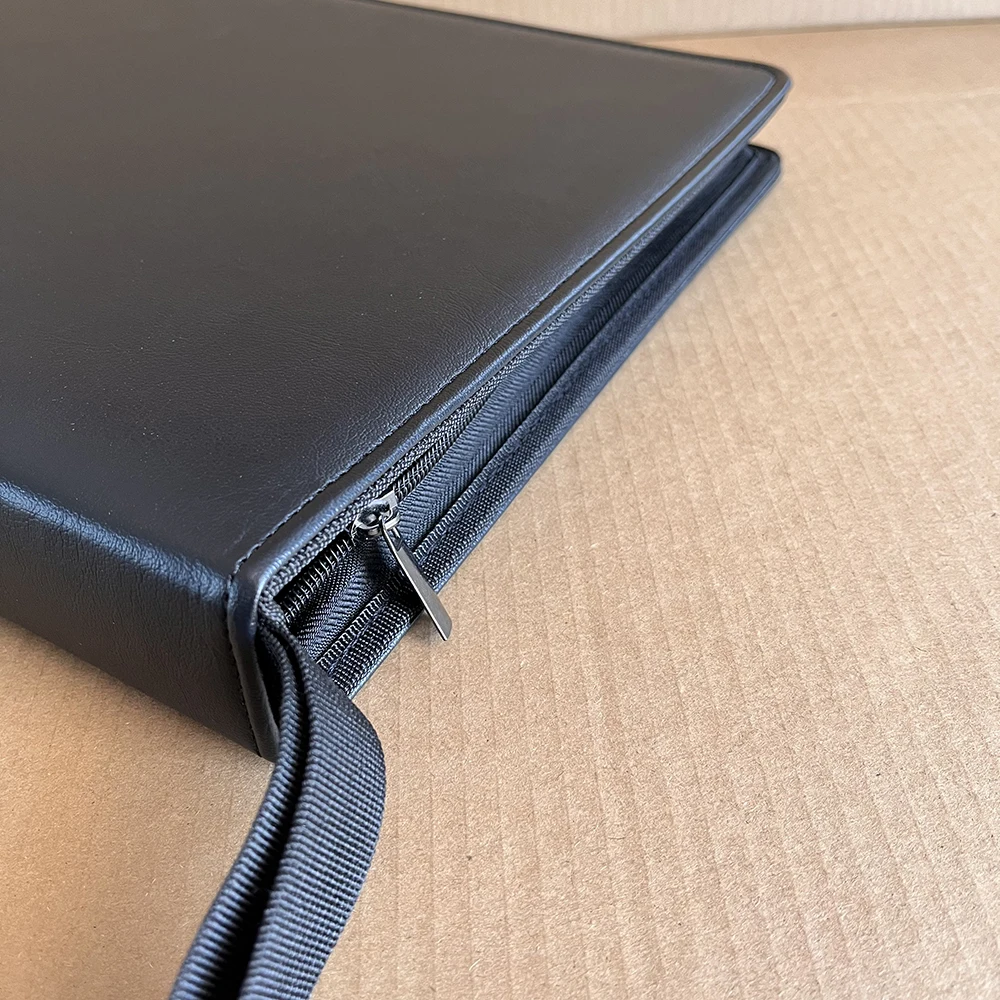 A4 Zipper Binder Leather D Rin - огляд і ціна Vintage Collectible Books