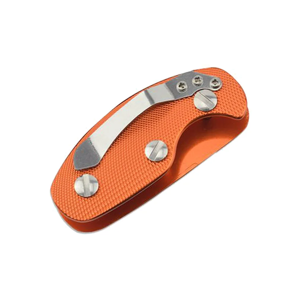 

3Pcs Aluminum Alloy Key Organizer Mini Key Holder Clips Flexible Compact Key Ring Folder (Green + Orange + Black)