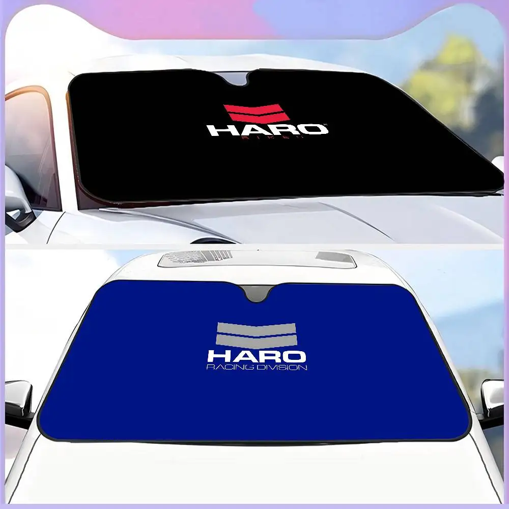 HARO Bike LOGO Car Windshield Foldable Sun Shade Cover Block Reflector Portable Breathable Anti UV Protector Screen