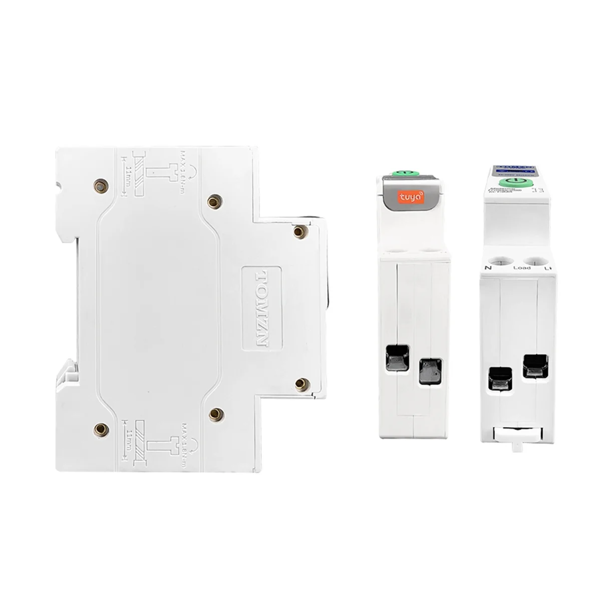ABGN  TOB9S-VAP TUYA 63A 1P+N WIFI Smart Switch Energy Meter Kwh Metering Monitoring Circuit Breaker Timer Relay MCB