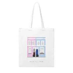 Colorful Houses In Notting Hill London England Portable Shopping Bags Lunch Bags Gifts For Women