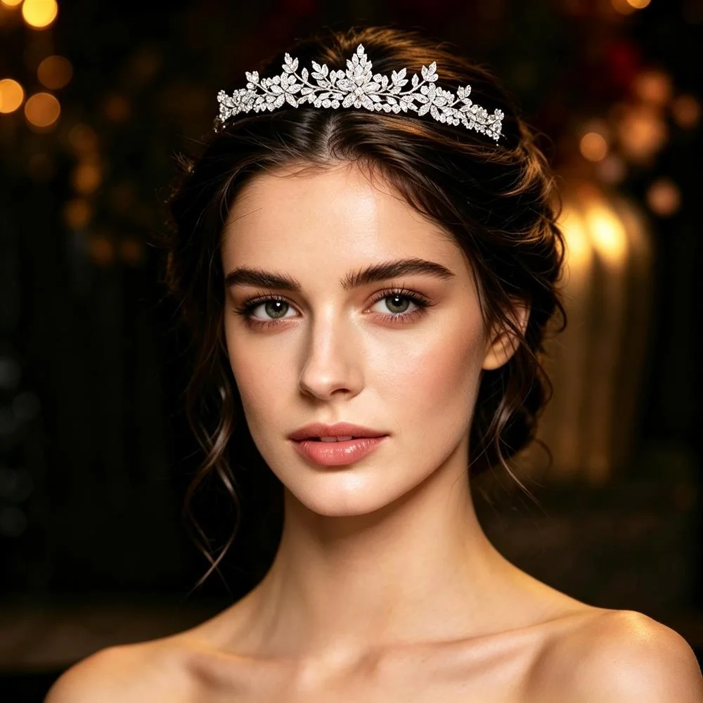 elegant-simple-retro-court-zircon-bride-crown-hair-accessory-wedding-dress-party-birthday-banquet-jewelry-alloy-plated