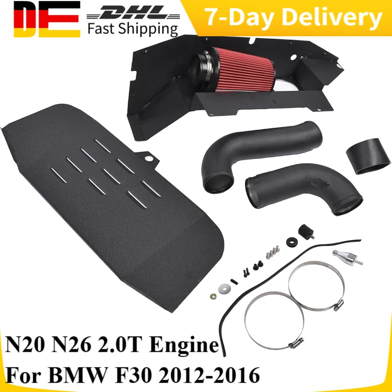 Kit di aspirazione aria fredda motore N20 per BMW F30 228i 320i 328i 420i 428i 2.0T N20 N26 2012-2016 Induzione aria fredda con scudo termico