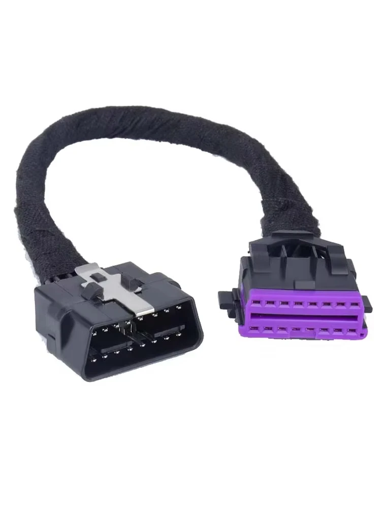 

Audi/VW/Toyota/Buick Compatible OBD2 16Pin Elbow Extender - Male to Female Adapter Harness for Car Scanner