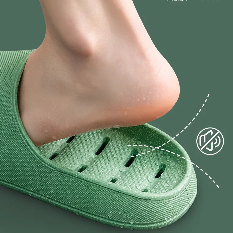 bEVA slippers, non-slip, deodorant, home bath slippers, bathroom hotel, hollow leaking slippers for men and women, summer