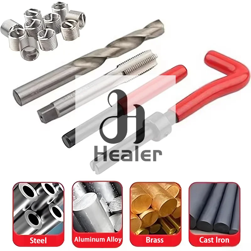 30Pcs Metric Thread Repair Insert Kit M5 M6 M8 Car Pro Coil Tool M8*0.8Thread Repair Insert Kit