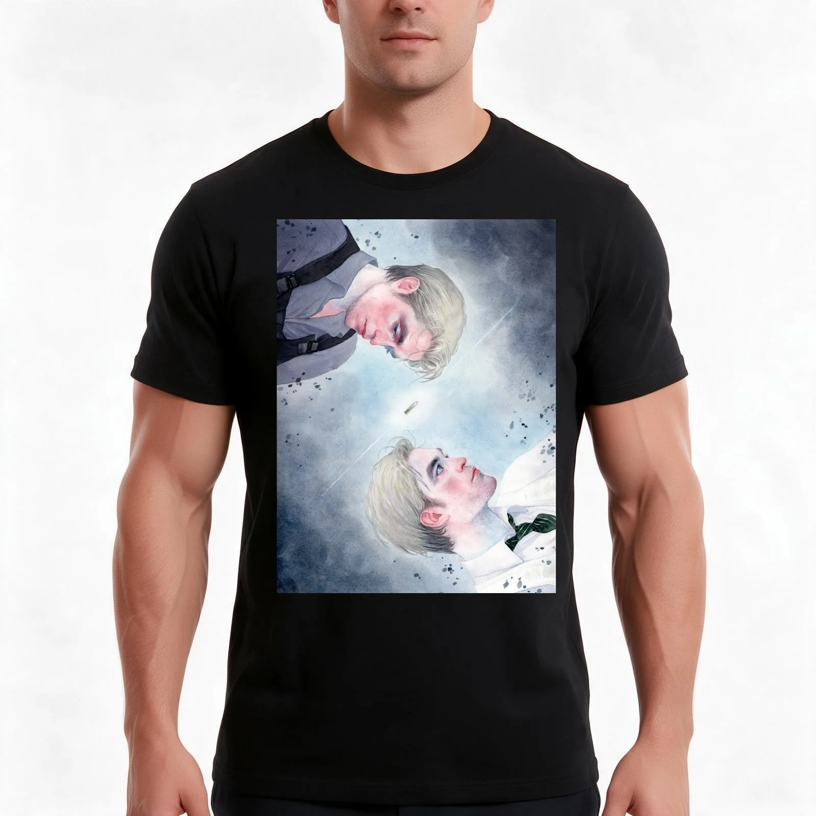 Neil / TENET T-Shirt Summer Casual Cotton Tee Oversized Streetwear Tops Vintage Graphic Print Loose Fit Short Sleeve
