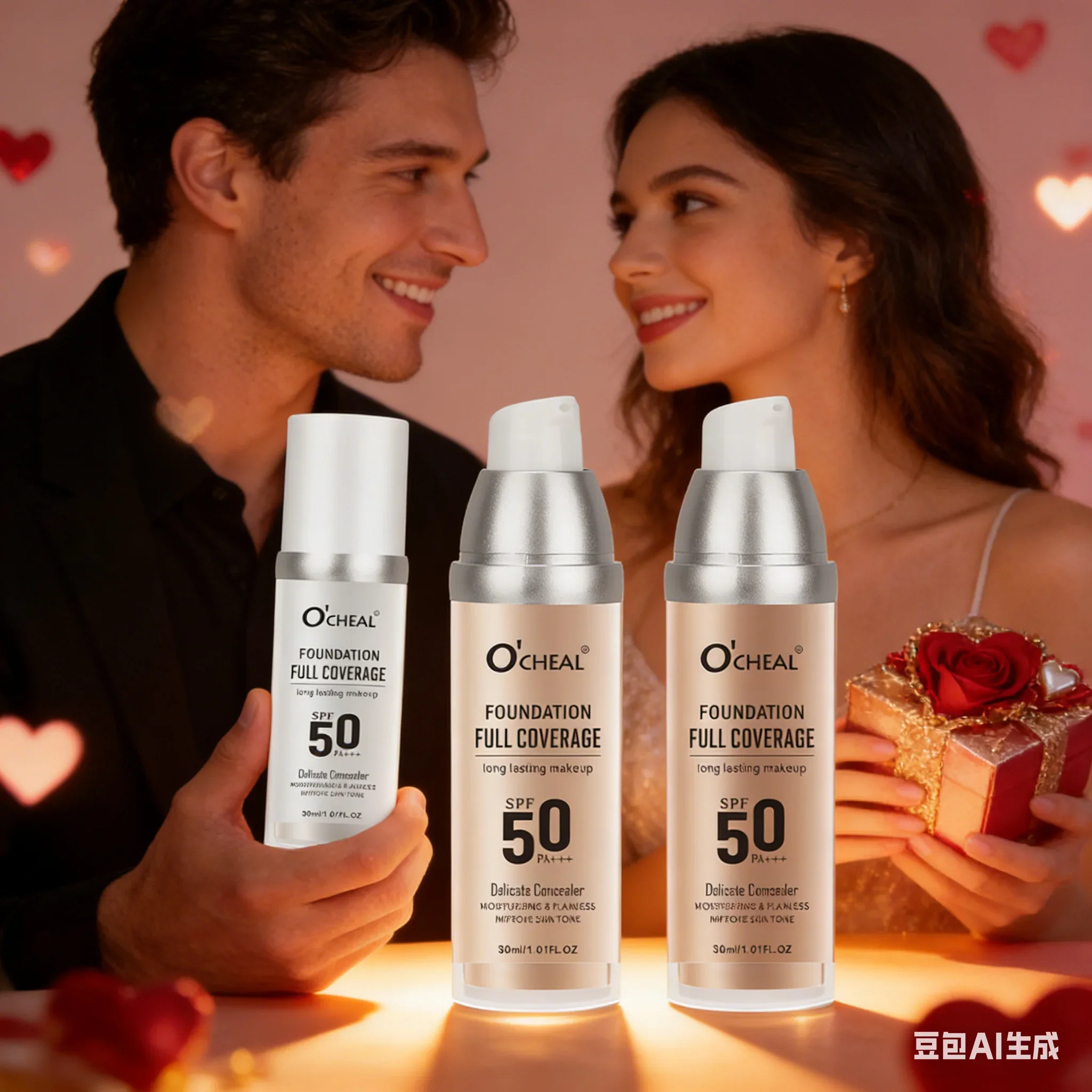 

3-in-1 Skin Loving Foundation Concealer Sunscreen Perfect Complexion Creating Lightweight Non-Greasy Moisturizing Makeup