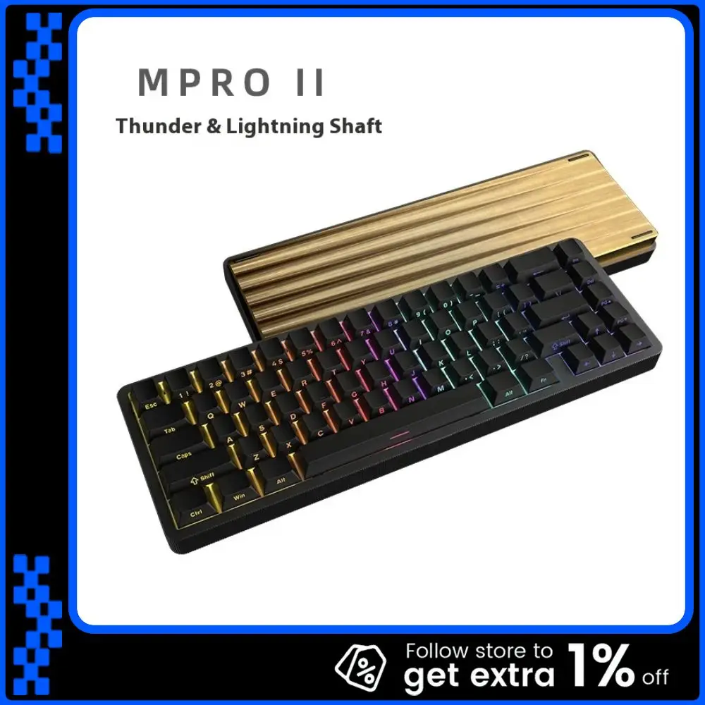 

Ipi Rain65 M Pro II Magnetic Axis Cnc Aluminum Alloy Keyboard With Backlighting Pbt Side-Engraved Keycaps And Rt0.01 Precision