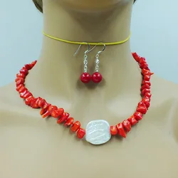 Collar de coral rojo 100% genuino de 6 mm. regalo para esposa o mamá 17