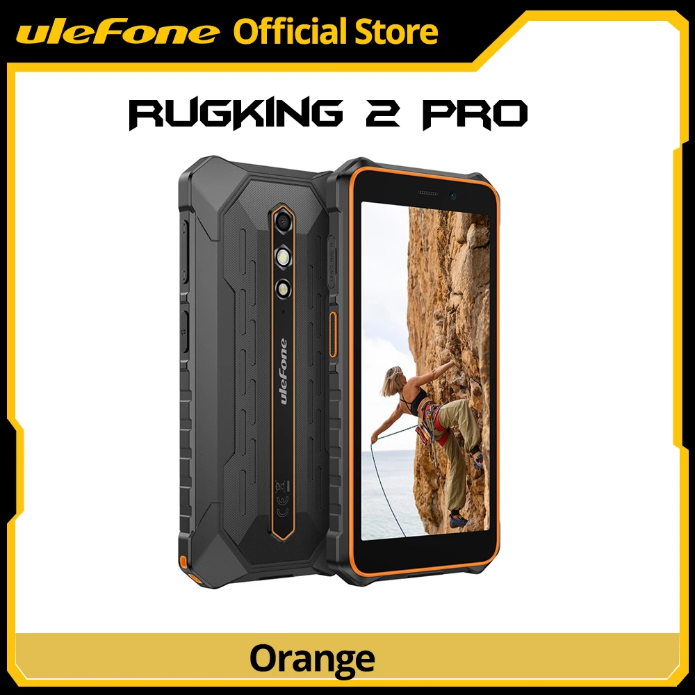 【Wereldpremière】Ulefone RugKing 2 Pro AI robuuste telefoon Android 15 4G 128GB ROM waterdichte smartphone NFC 5,45" 4G Global 4550mAh