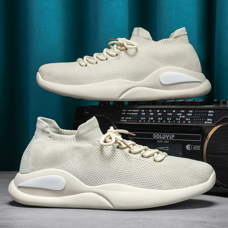 

Мужские летние кроссовки-носки: новые дышащие сетчатые кроссовки, модные универсальные нескользящие повседневные кроссовки с эффектом дезодорации