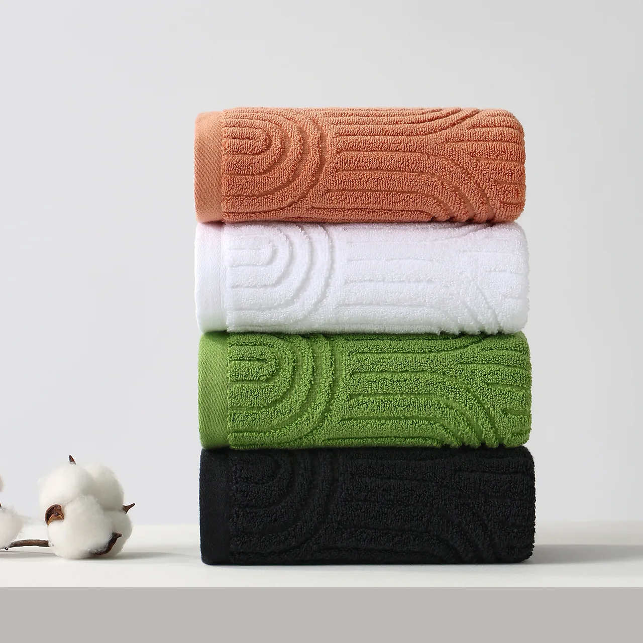 Cotton Towel Highly Absorbent Face Towel Soft Wrap Towel for Couples Adults New Solid-Color Household Bath Towel Quick-Drying