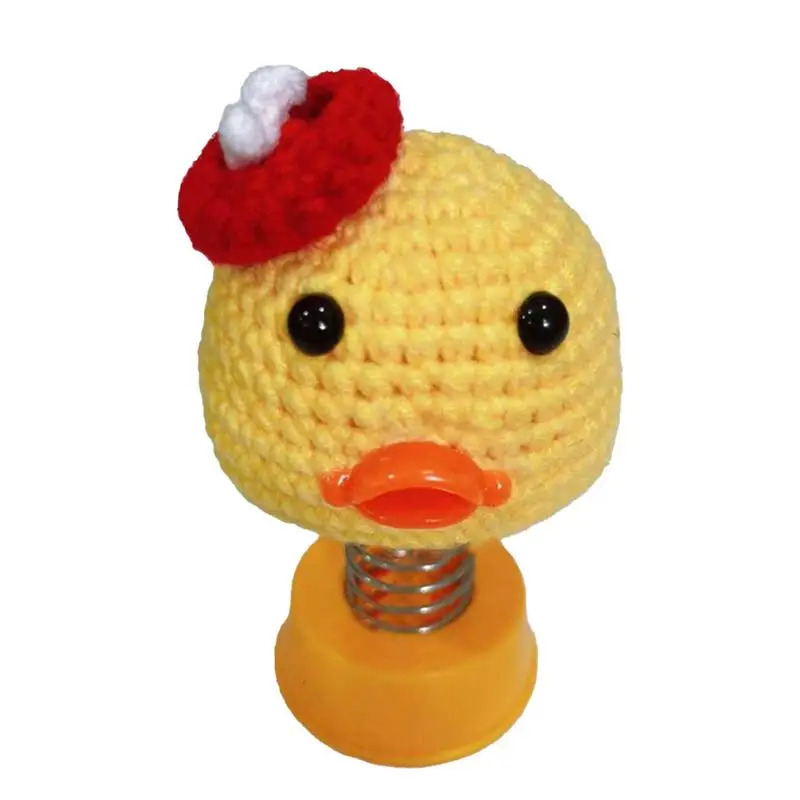 Car Dashboard Decor Sunflower Frog Duck Bobblehead Car Decor Dancing Figurines Animated Bobble Dancer Cartoon Aesthetic