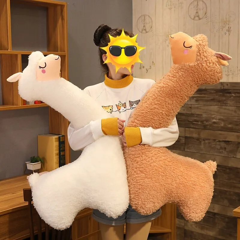 75cm adorabile Alpaca peluche giapponese Alpaca morbido farcito carino pecora lama bambole animali cuscino per dormire casa letto Decor regalo