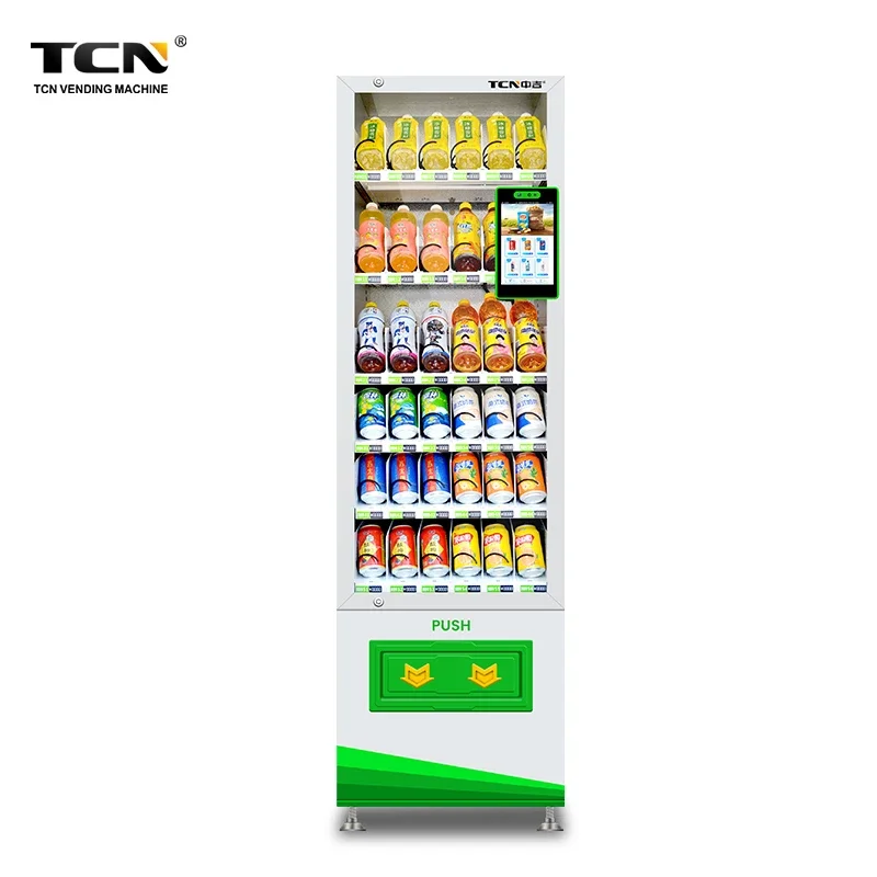 TCN Vending Machine Small Business Machine Ideas Slim Cashless Vending Machine With QR code For Southeast Asia