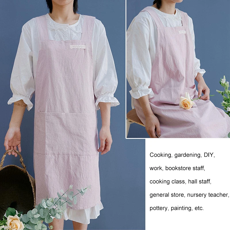 The New Kitchen Apron Barista Bartender Chef Barbecue Haircut Cooking Apron Catering Uniform Flower Shop Work Uniform Apron