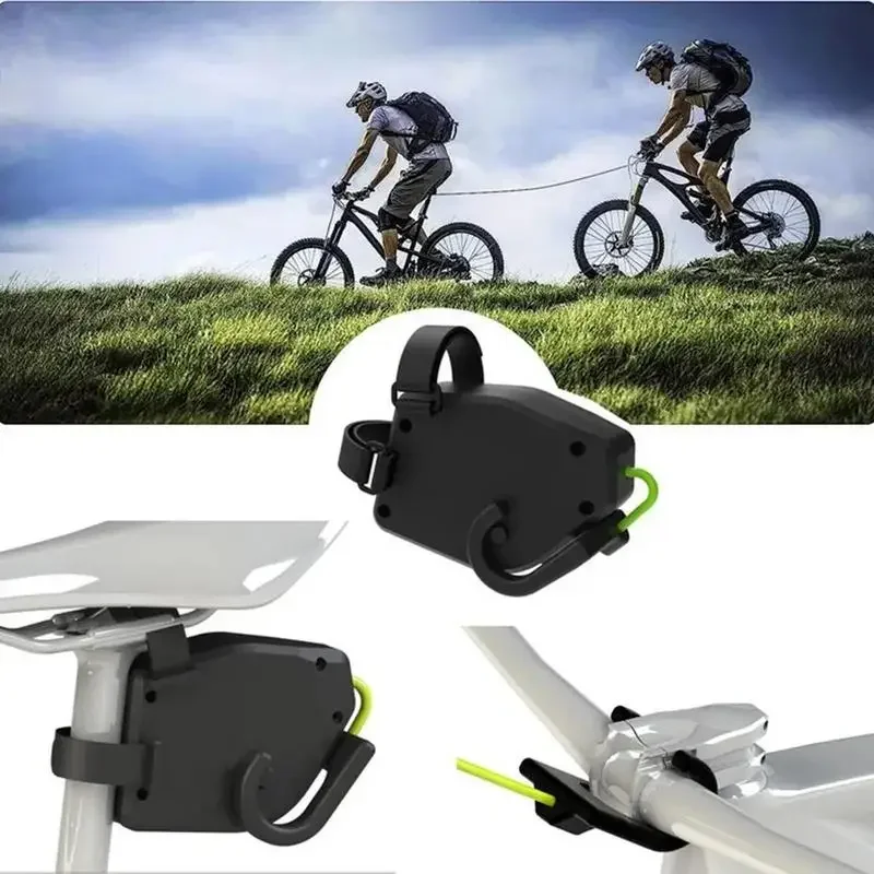 Retractable Bike Towing System Children's Bicycle Tow Rope Parent-Child Bike Towing Rope Outdoor Mountain Bike Trailer Ropes