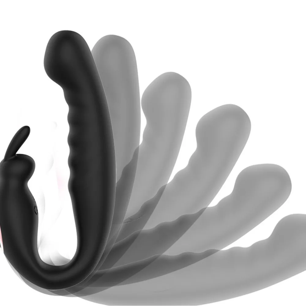 FF damska zabawka do masturbacji USB ładowanie poręczny wibrator podwójna główka kij do masażu damski masturbator produkty dla dorosłych kobiet