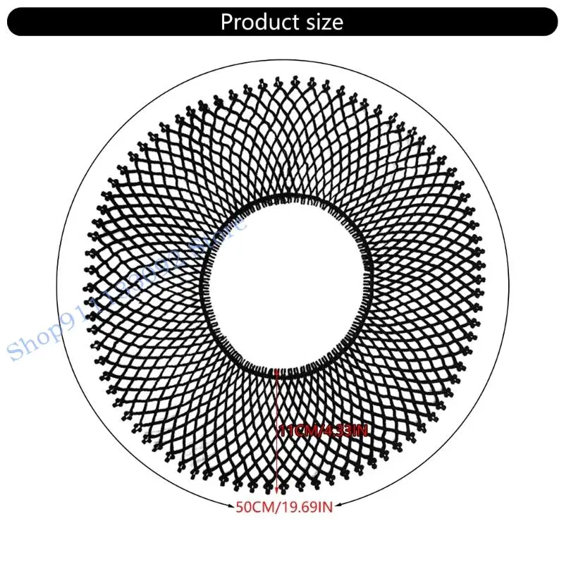 غطاء للرقبة ذو ياقة صناعية H9ED، شبكة قابلة للتنفس، ياقة قابلة للفصل للنساء أثناء السفر