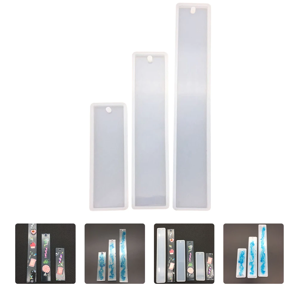 6 pezzi segnalibro stampo segnalibri fai da te artigianato classico stampo H realizzato in gel di silice trasparente accessori per gioielli parti artigianato realizzato H