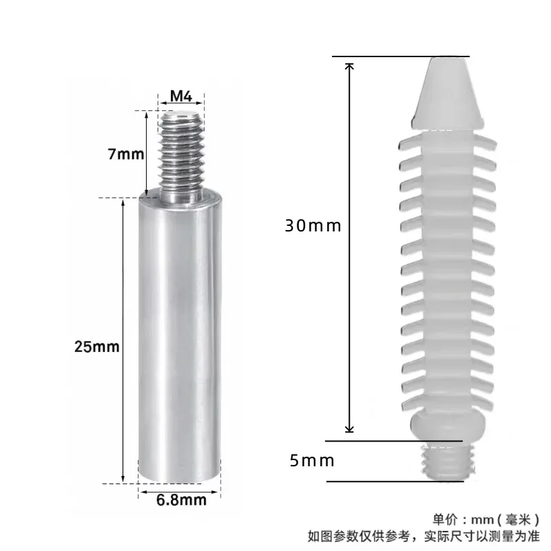 SY-1624 Aluminium-Rückseite, lichtemittierende Zeichen, Installation, Beinschraube, Werbung, Wortunterstützung, eingebettete Acrylmutter mit hohem Fuß – Detail 5