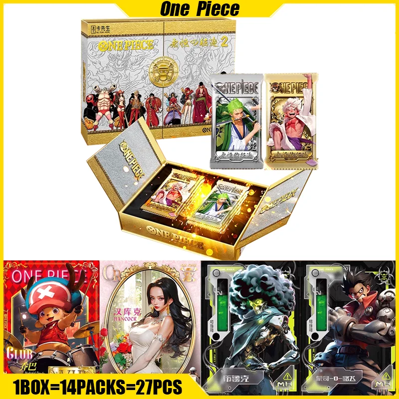 KAXIANSHENG VOL.2 One Piece Cards Anime Collection Cards Mistery Box Board Games Toys Birthday Gifts for Boy and Girls