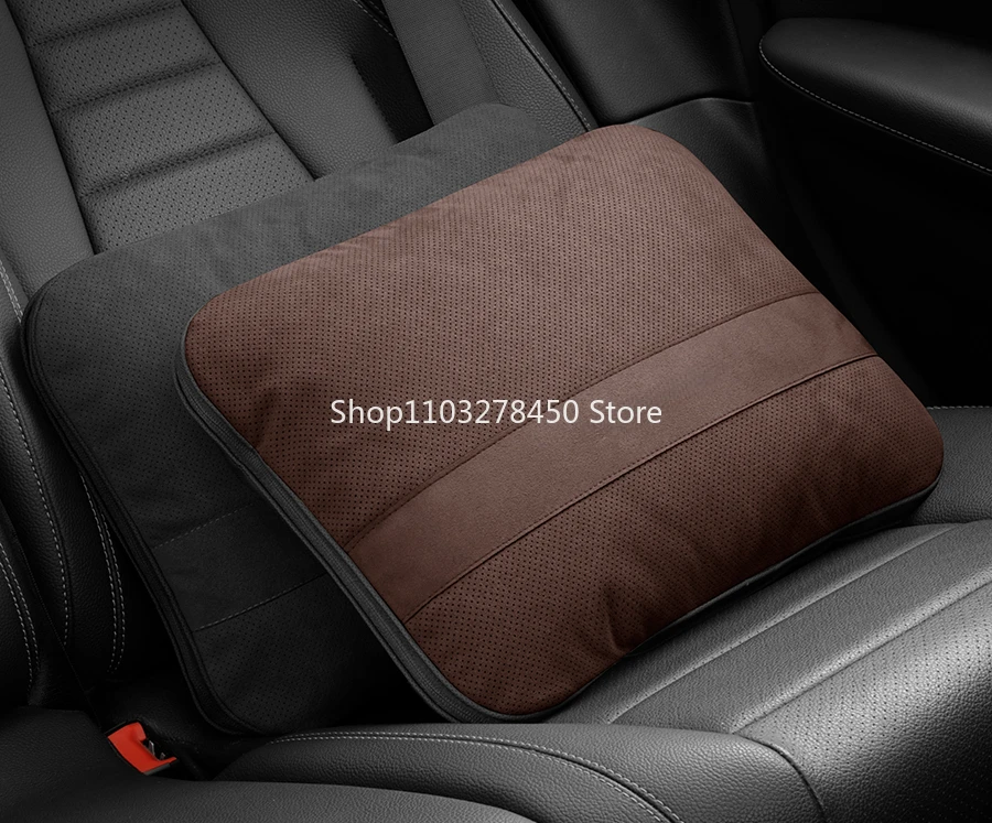 

Car Cushion Quilt Dual-Use Two-in-One Car Thickened Rear Row Lumbar Support Pillow Airable Cover